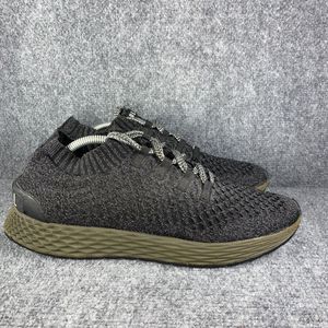 Nobull Knit Runner Mens Size 11.5 Running Shoes Black Gray Athletic Sneakers